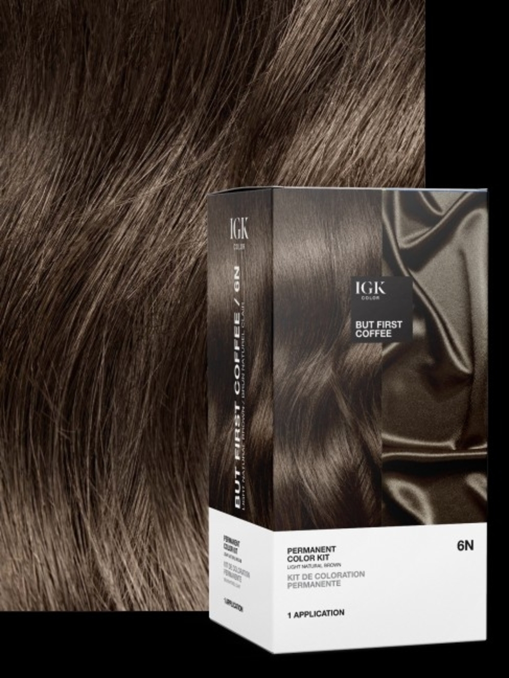 IGK But First Coffee 6N - Natural Rich Brown Permanent Hair Color